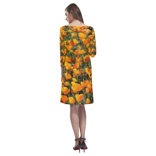 Poppy Field by Martina Webster Rhea Loose Round Neck Dress(Model D22)