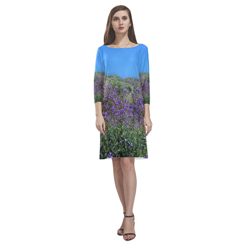 Wild Flowers by Martina Webster Rhea Loose Round Neck Dress(Model D22)