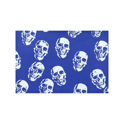 Hot Skulls,white by JamColors Placemat 12’’ x 18’’ (Set of 4)