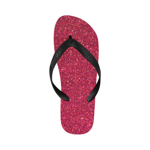 pink glitter Flip Flops for Men/Women (Model 040)