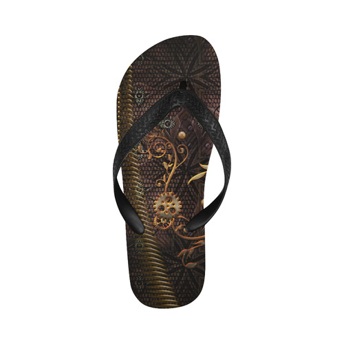 Steampunk, gallant design Flip Flops for Men/Women (Model 040)