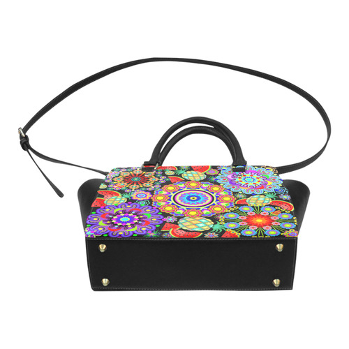 Mandalas and Exotic Fruits Pattern Classic Shoulder Handbag (Model 1653)