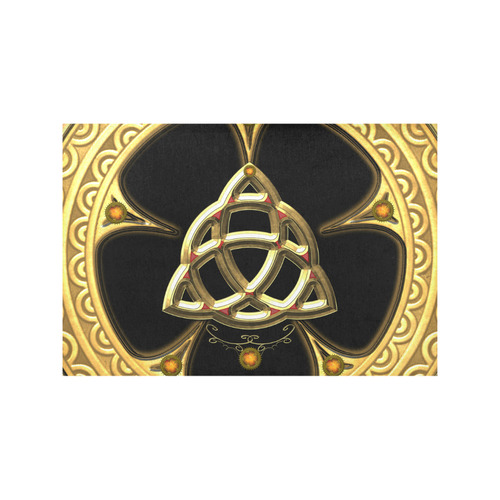 The celtic knote, golden design Placemat 12’’ x 18’’ (Set of 2)