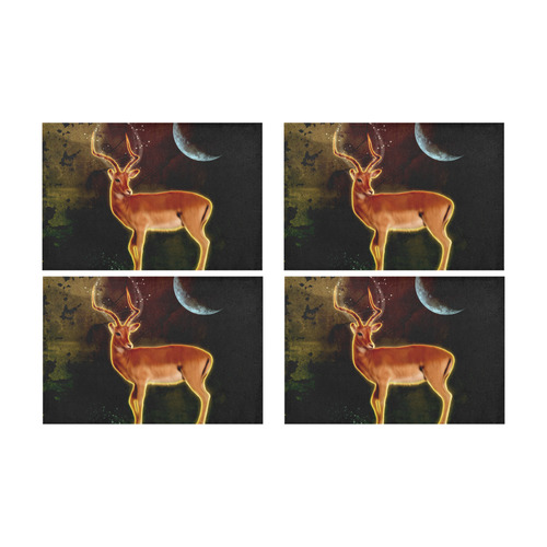 Wonderful antilope Placemat 12’’ x 18’’ (Four Pieces)