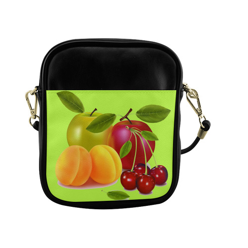 Cherries Apricots Apples Fruit Sling Bag (Model 1627)