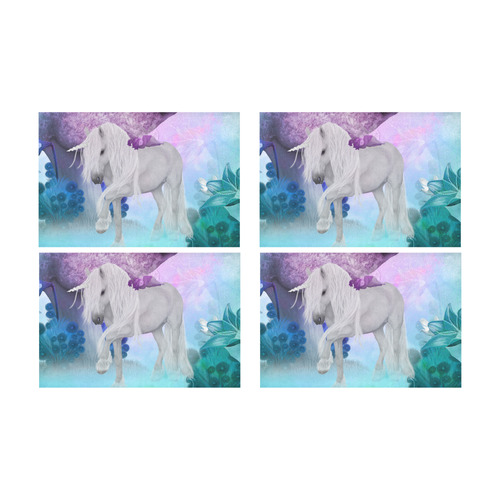 Unicorn with sleeping fairy Placemat 12’’ x 18’’ (Set of 4)