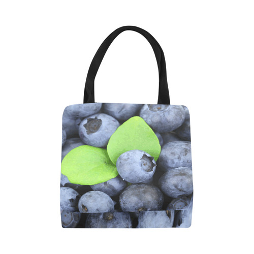 Blueberries Leaf Fruit Food Canvas Tote Bag (Model 1657)