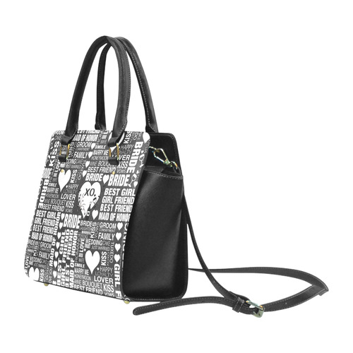 Bride Wedding Handbag by Juleez Print Purse Classic Shoulder Handbag (Model 1653)