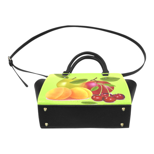 Cherries Apricots Apples Fruit Classic Shoulder Handbag (Model 1653)