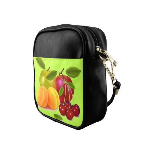 Cherries Apricots Apples Fruit Sling Bag (Model 1627)