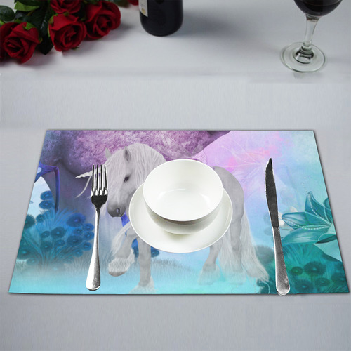 Unicorn with sleeping fairy Placemat 12’’ x 18’’ (Six Pieces)