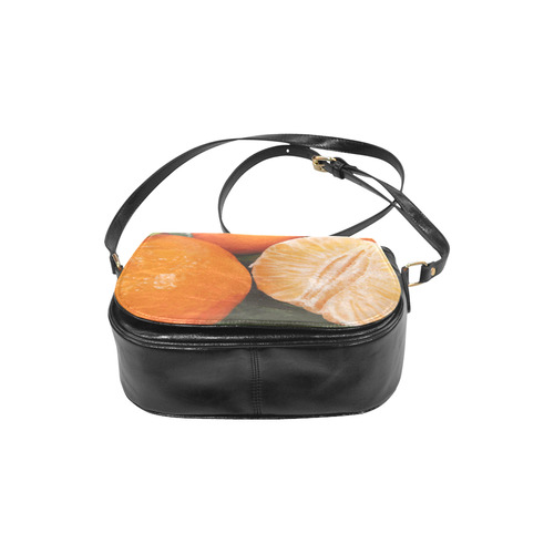 Oranges & Peeled Orange Fruit Classic Saddle Bag/Small (Model 1648)