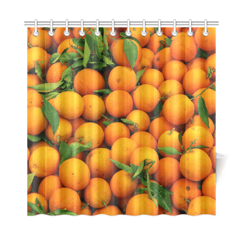 Oranges Fruit Shower Curtain 72"x72"