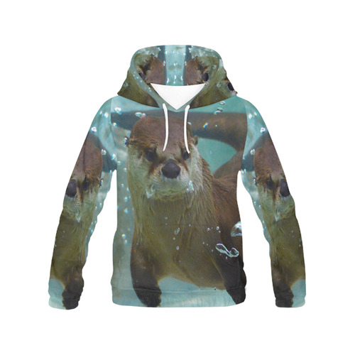 Otter20161001 All Over Print Hoodie for Women (USA Size) (Model H13)