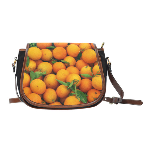 Oranges Fruit Saddle Bag/Small (Model 1649)(Flap Customization)