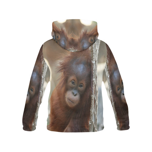 OrangUtan20150904 All Over Print Hoodie for Women (USA Size) (Model H13)