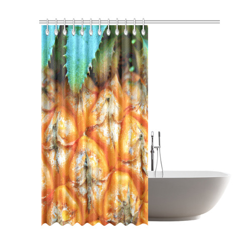 Pineapple Fruit Shower Curtain 69"x84"