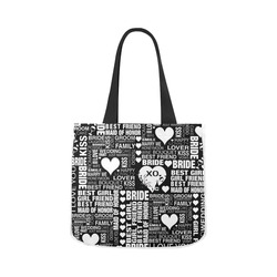 Customize Cheap Wedding Canvas Tote Bag 02 1603 Two Sides Artsadd