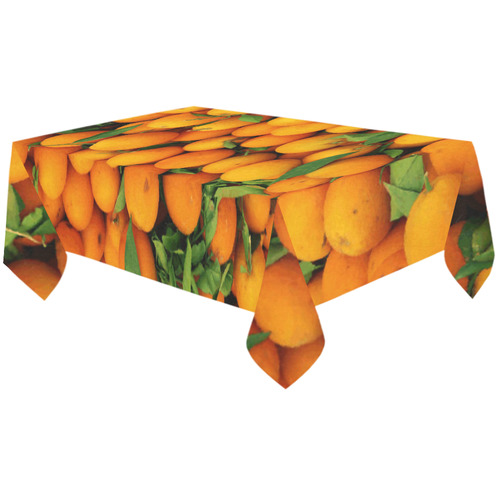 Oranges Fruit Cotton Linen Tablecloth 60"x120"