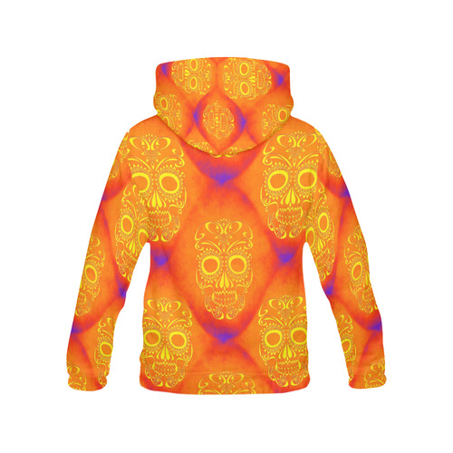 Skull20170354_by_JAMColors All Over Print Hoodie for Women (USA Size) (Model H13)