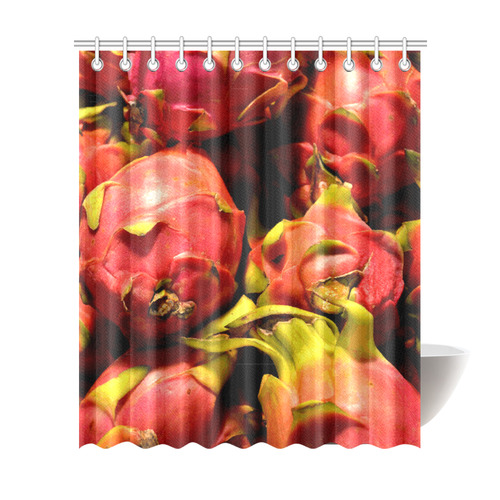 Dragon Fruit Shower Curtain 72"x84"