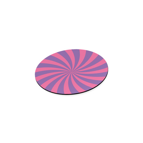 Pink and Purple Swirl Round Coaster