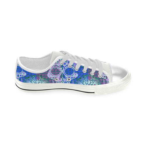 color mix skull 2B by JamColors Women's Classic Canvas Shoes (Model 018)