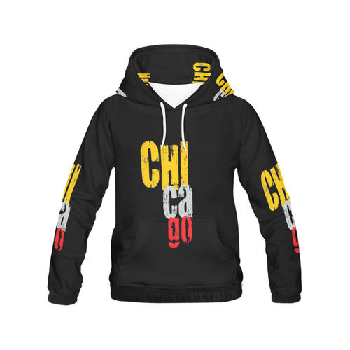 Chicago by Artdream All Over Print Hoodie for Women (USA Size) (Model H13)