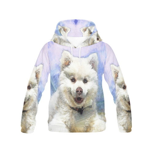 Puppy 20161102 All Over Print Hoodie for Women (USA Size) (Model H13)