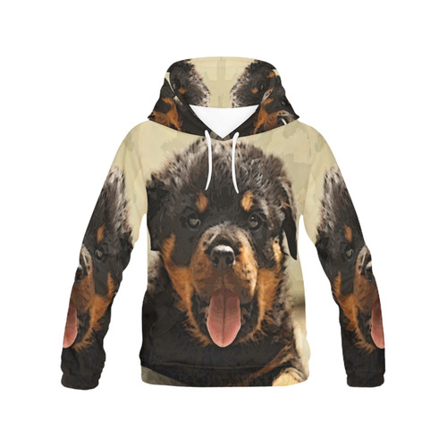 Rottweiler20150906 All Over Print Hoodie for Women (USA Size) (Model H13)