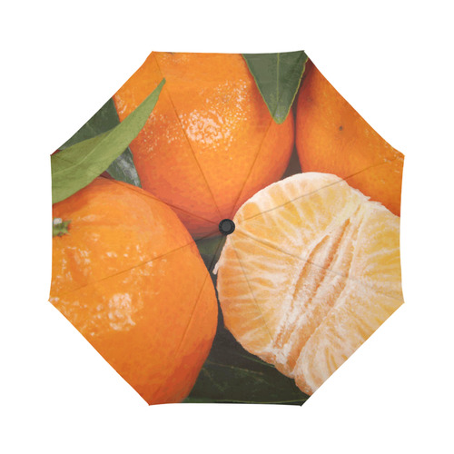 Oranges & Peeled Orange Fruit Auto-Foldable Umbrella (Model U04)