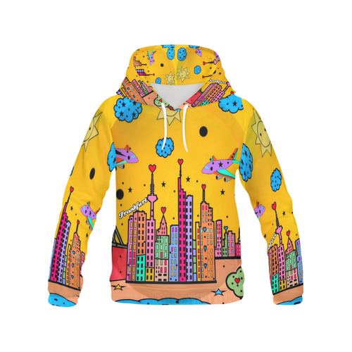 Frankfurt by Nico Bielow All Over Print Hoodie for Men (USA Size) (Model H13)