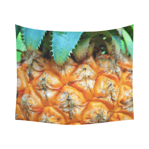 Pineapple Fruit Cotton Linen Wall Tapestry 60"x 51"