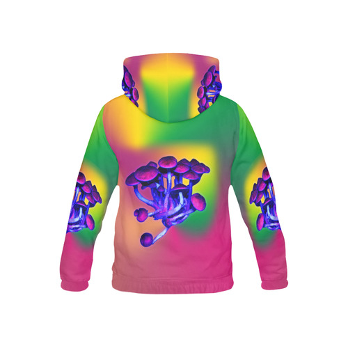 Magic Mushrooms All Over Print Hoodie for Kid (USA Size) (Model H13)