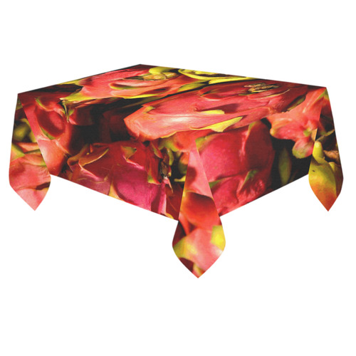 Dragon Fruit Cotton Linen Tablecloth 60"x 84"