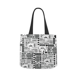 Customize Cheap Wedding Canvas Tote Bag 02 1603 Two Sides Artsadd