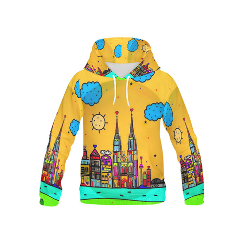 Colone by Nico Bielow All Over Print Hoodie for Kid (USA Size) (Model H13)