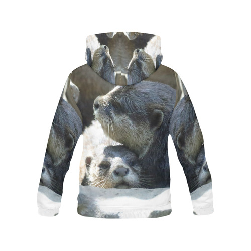 Otter20161002 All Over Print Hoodie for Women (USA Size) (Model H13)