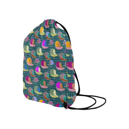 Simply Geometric Cute Birds Pattern Colored Large Drawstring Bag Model 1604 (Twin Sides)  16.5"(W) * 19.3"(H)