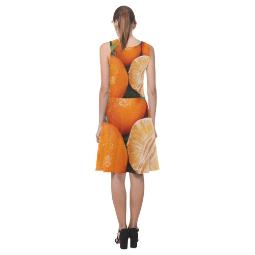 Oranges & Peeled Orange Fruit Atalanta Casual Sundress(Model D04)
