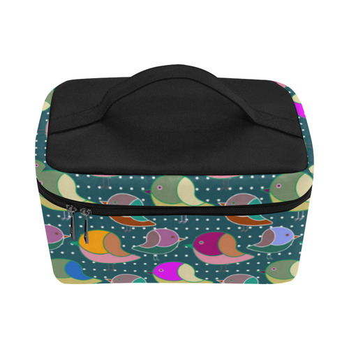 Simply Geometric Cute Birds Pattern Colored Lunch Bag/Large (Model 1658)