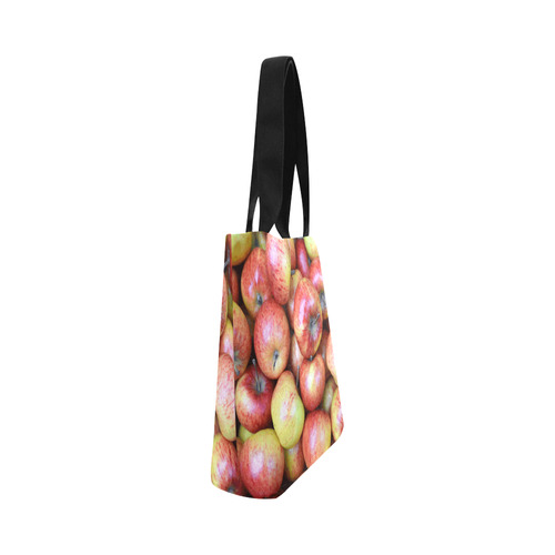 Autumn Apples Red Green Fruit Canvas Tote Bag (Model 1657)