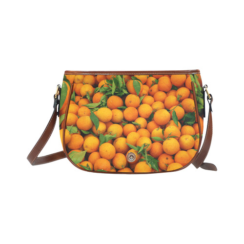 Oranges Fruit Saddle Bag/Large (Model 1649)