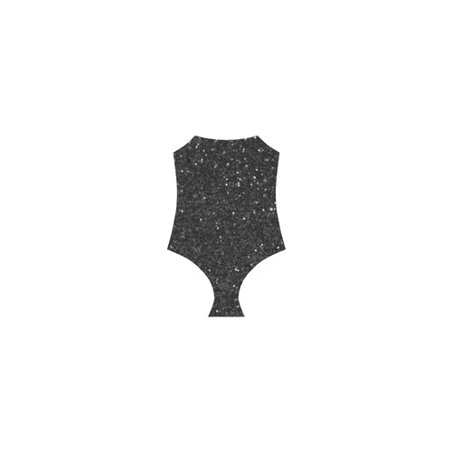black glitter Strap Swimsuit ( Model S05)