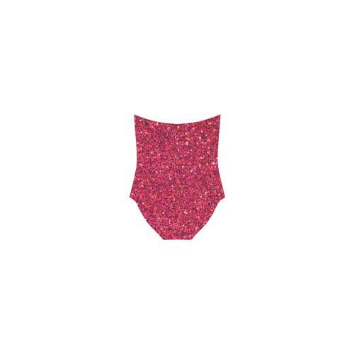 pink glitter Strap Swimsuit ( Model S05)