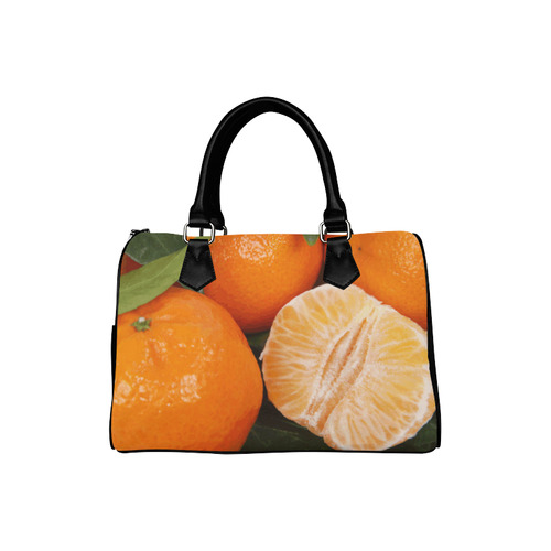Oranges & Peeled Orange Fruit Boston Handbag (Model 1621)
