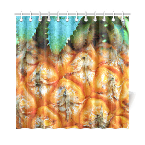 Pineapple Fruit Shower Curtain 72"x72"