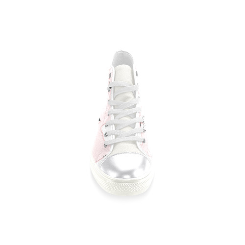 Cute Kitty Women's Classic High Top Canvas Shoes (Model 017)