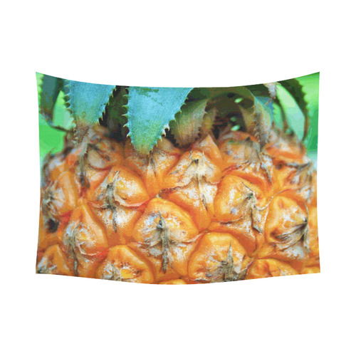 Pineapple Fruit Cotton Linen Wall Tapestry 80"x 60"