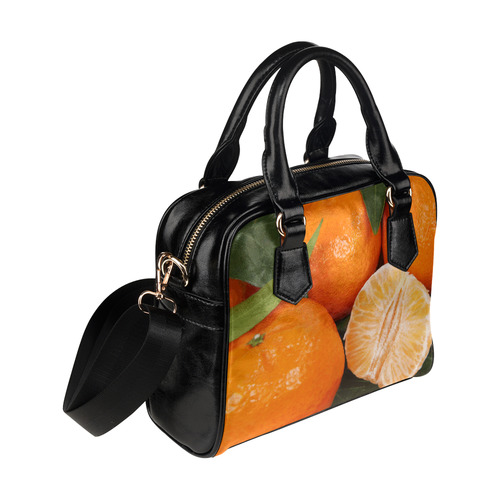 Oranges & Peeled Orange Fruit Shoulder Handbag (Model 1634)